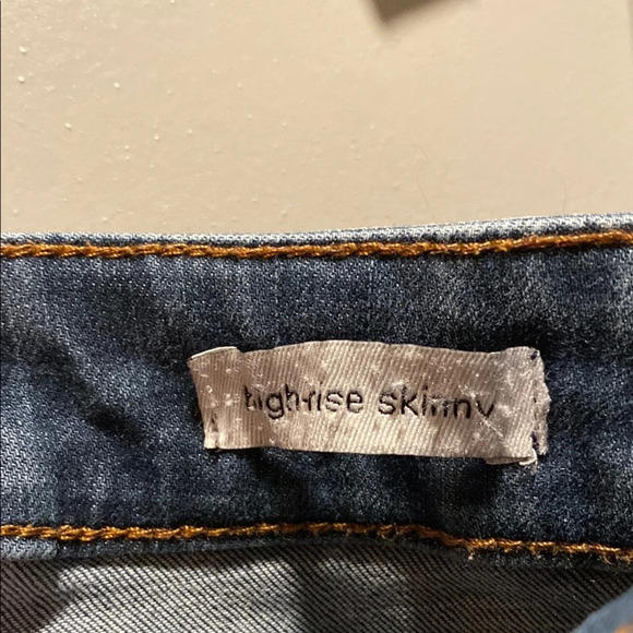 Sanctuary High Rise Skinny Jeans Size 4 | Raw Hem Y2K Denim | Medium Wash | - Picture 3 of 6